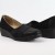 UNISOFT fekete telitalpú női cipő