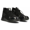 FILIPPO fekete női bőr sneaker