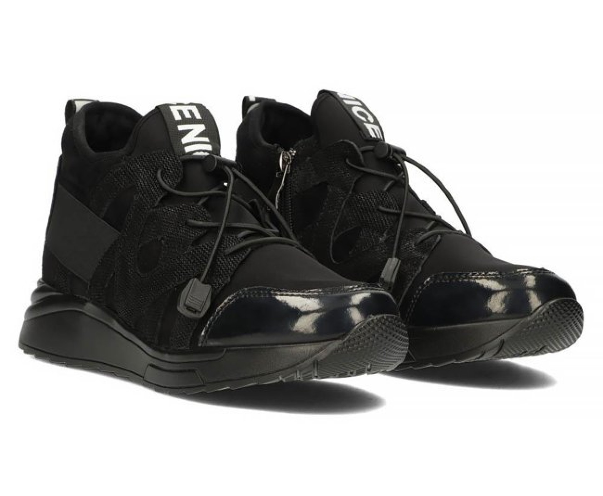 FILIPPO fekete női bőr sneaker