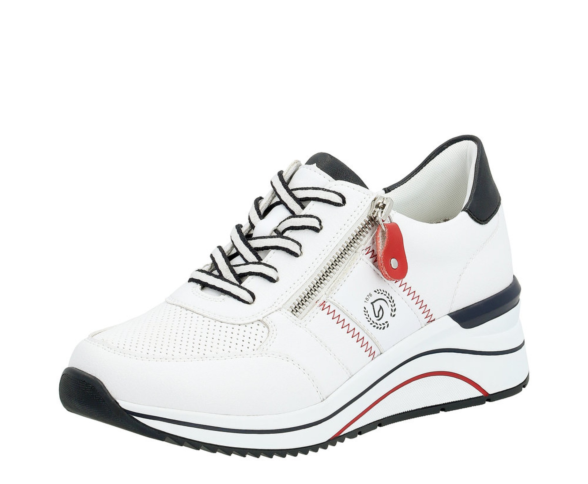 REMONTE fehér  női sneaker bőr cipő
