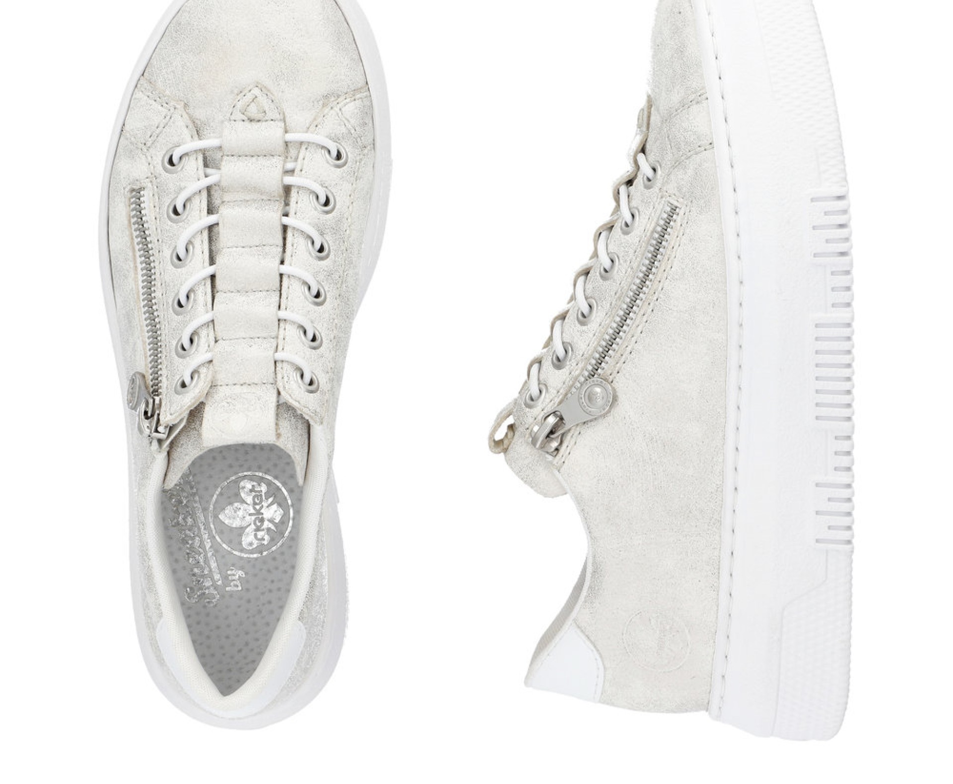 RIEKER arany női sneaker cipő RIEKER arany női sneaker cipő