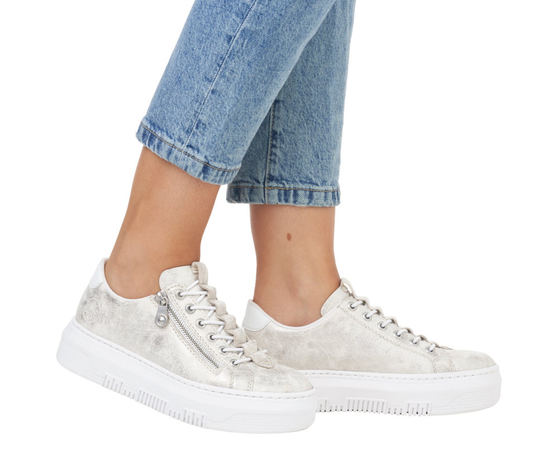 RIEKER arany női sneaker cipő RIEKER arany női sneaker cipő