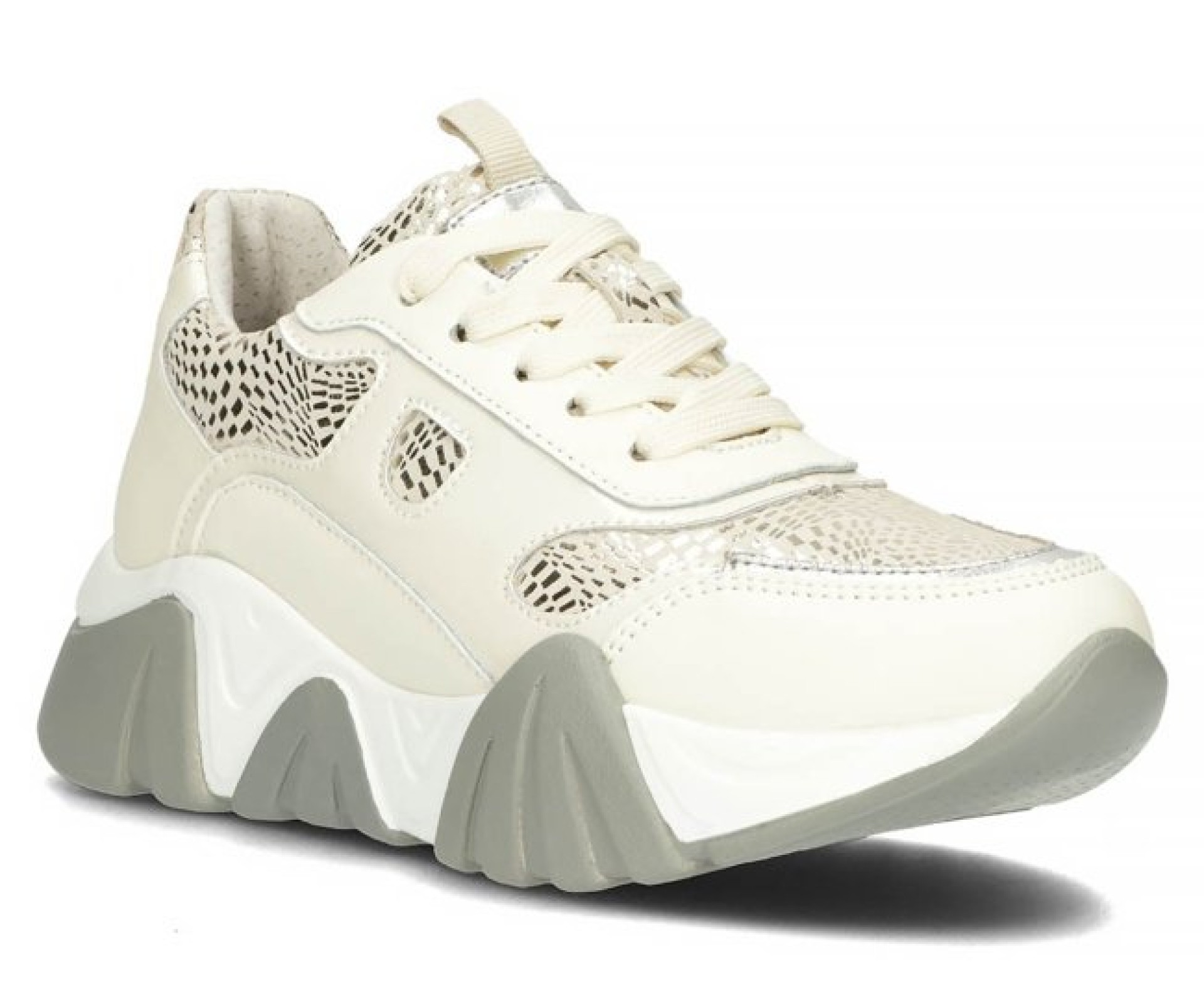 FILIPPO bézs női bőr sneaker