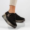 FILIPPO fekete női bőr sneaker
