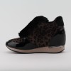 B3D barna telitalpú női sneaker