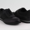 DUZSOL fekete bőr férfi sneaker