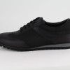 DUZSOL fekete bőr férfi sneaker