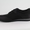 DUZSOL fekete bőr férfi sneaker