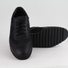 DUZSOL fekete bőr férfi sneaker
