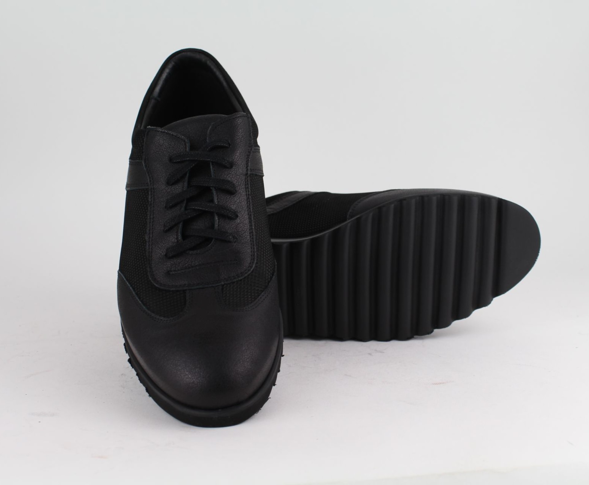 DUZSOL fekete bőr férfi sneaker DUZSOL fekete bőr férfi sneaker