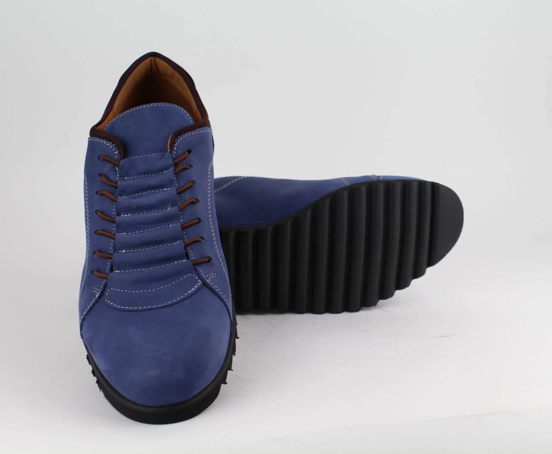 DUZSOL kék bőr férfi sneaker DUZSOL kék bőr férfi sneaker