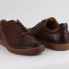 DUZSOL barna bőr férfi sneaker