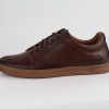 DUZSOL barna bőr férfi sneaker