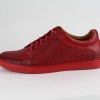 DUZSOL piros bőr férfi sneaker