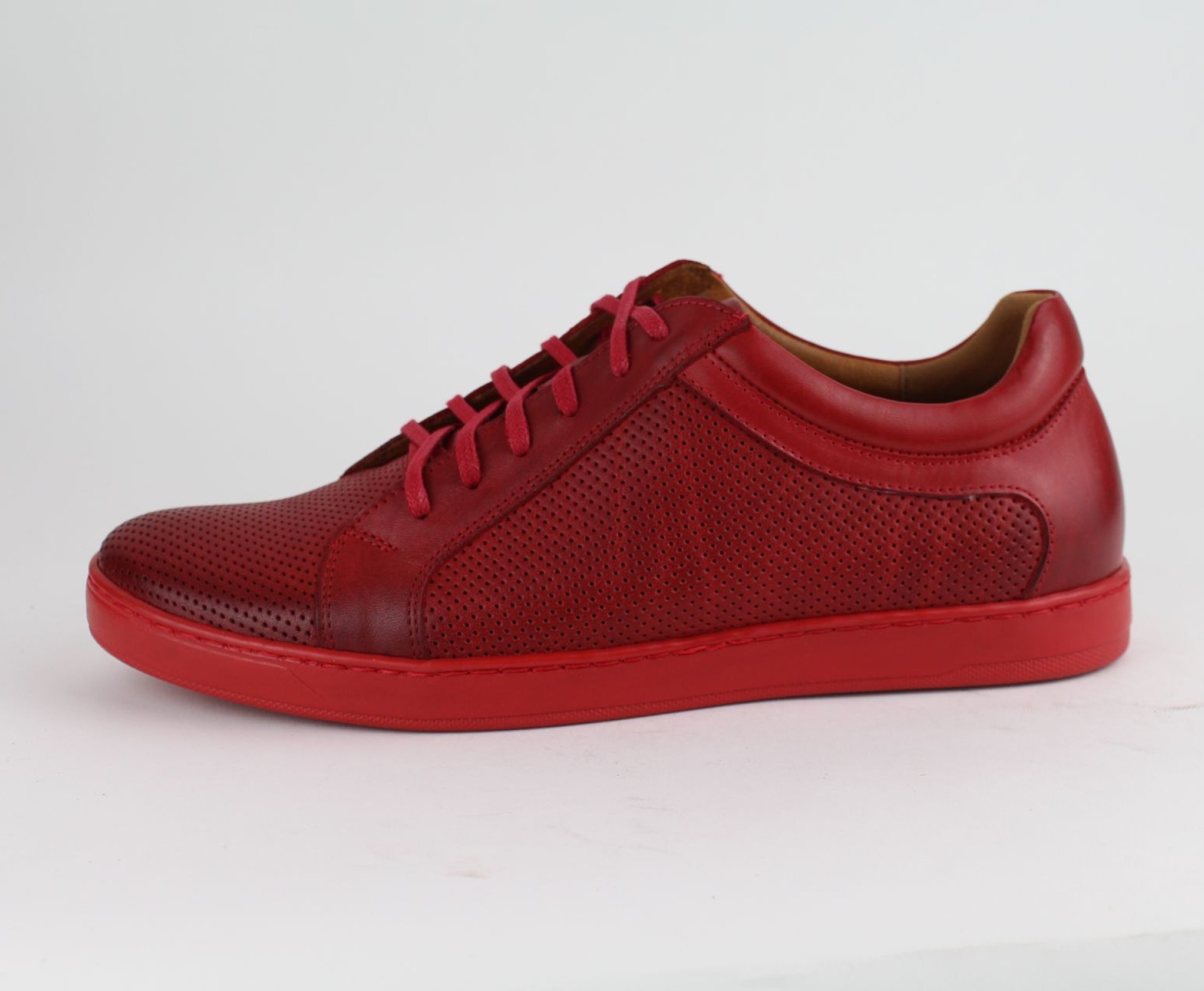 DUZSOL piros bőr férfi sneaker DUZSOL piros bőr férfi sneaker