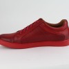 DUZSOL piros bőr férfi sneaker