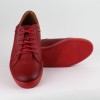 DUZSOL piros bőr férfi sneaker