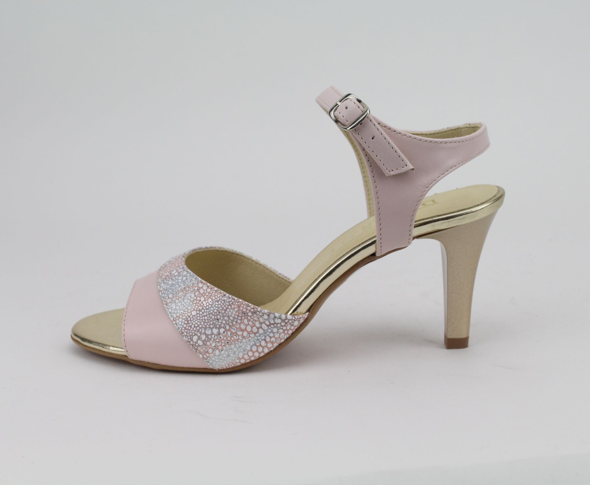 DUZSOL róz magassarkú női szandál