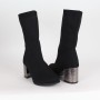 EVENTÓ fekete női hosszú szárú csizma