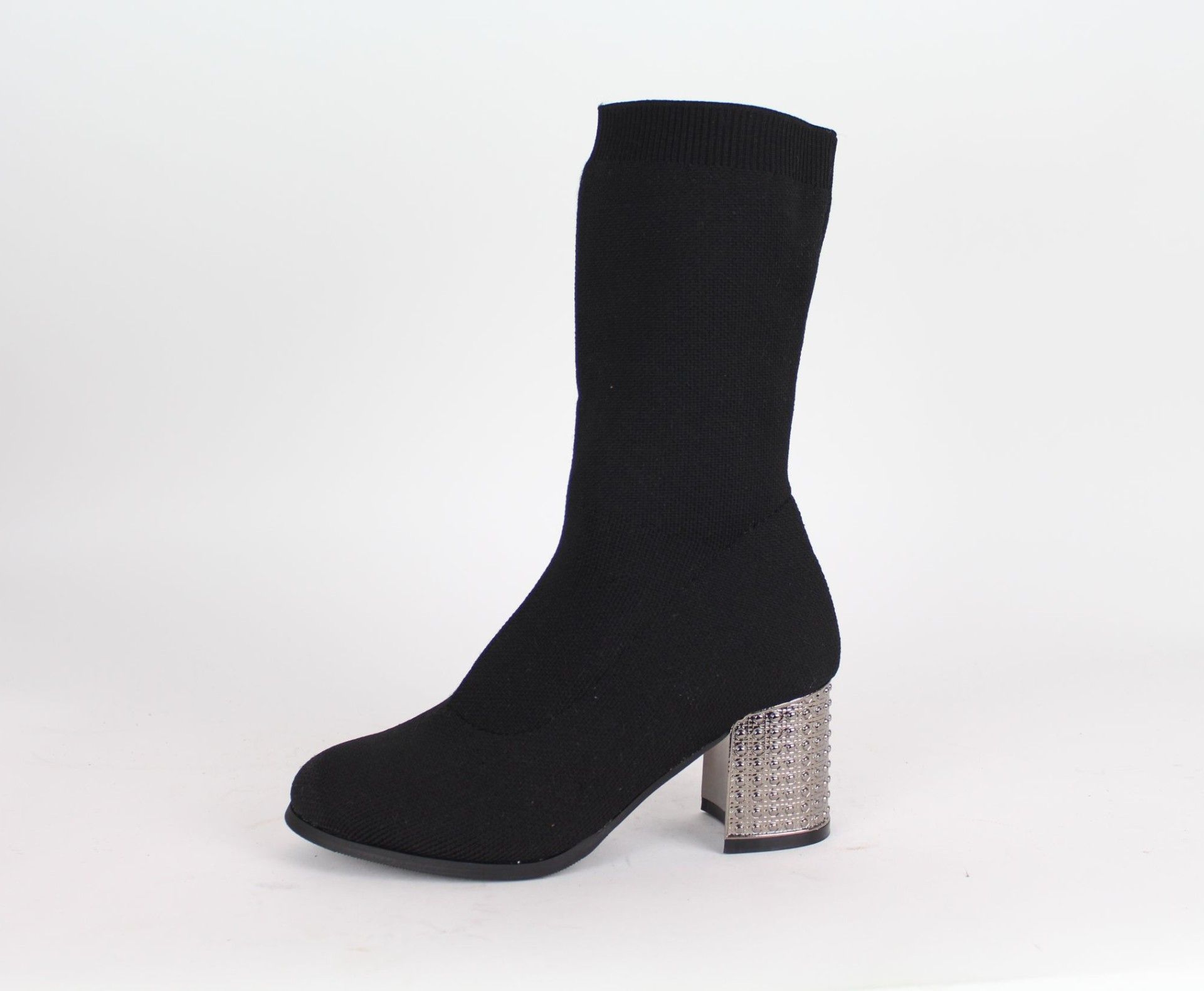 EVENTÓ fekete női hosszú szárú csizma