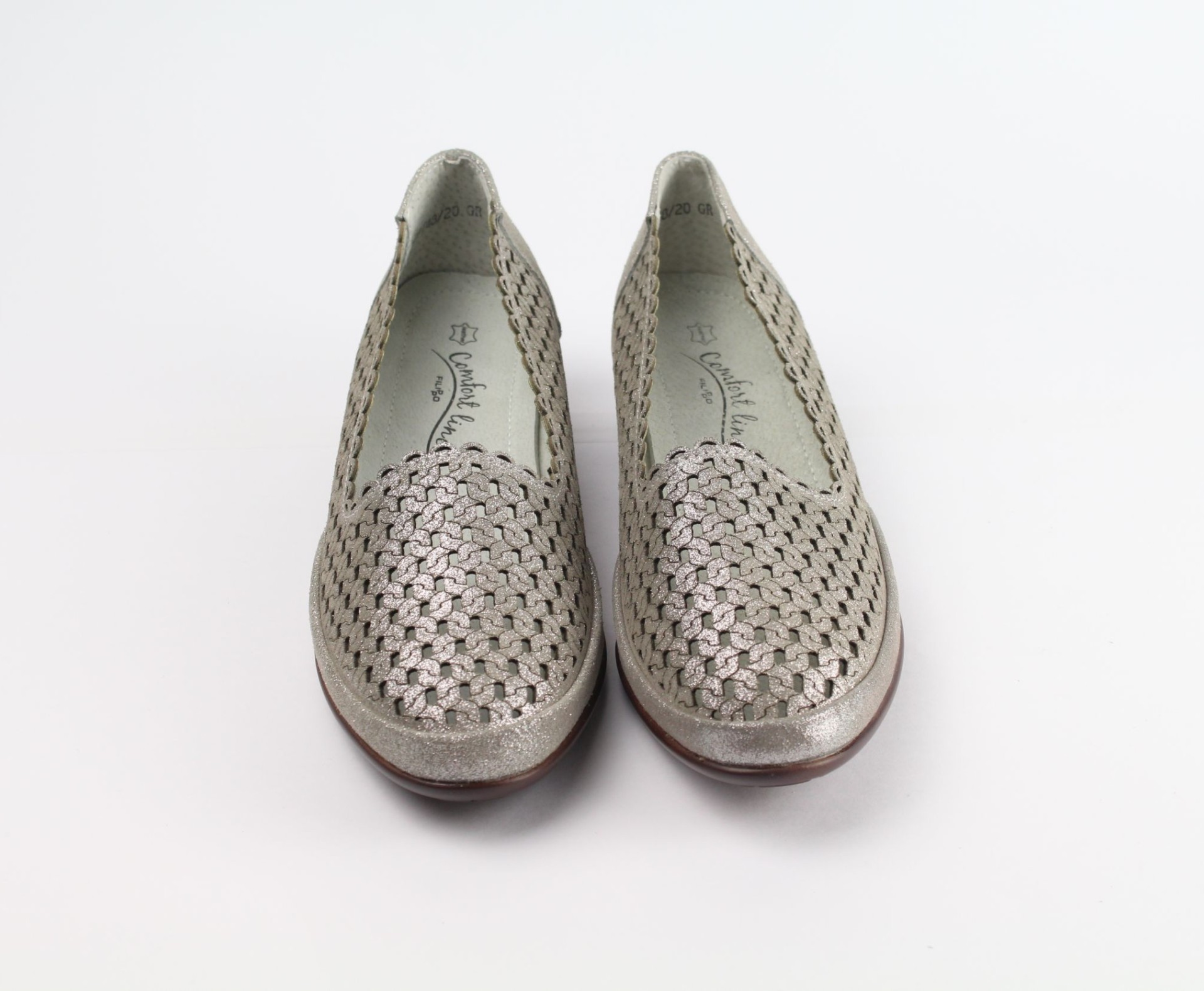 FILIPPO bronz magassarkú bőr cipő