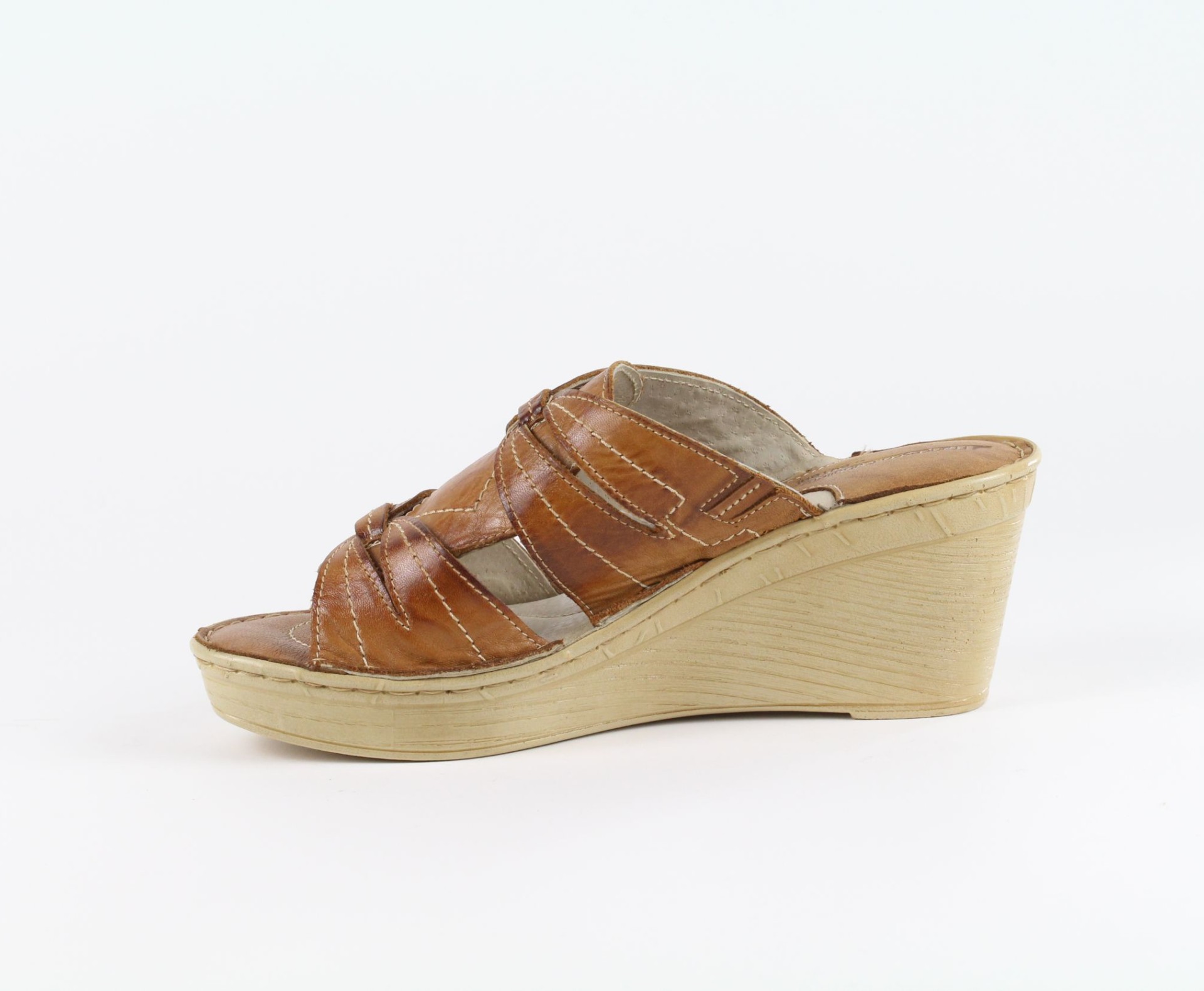 Francesco Caballero telitalpú női papucs