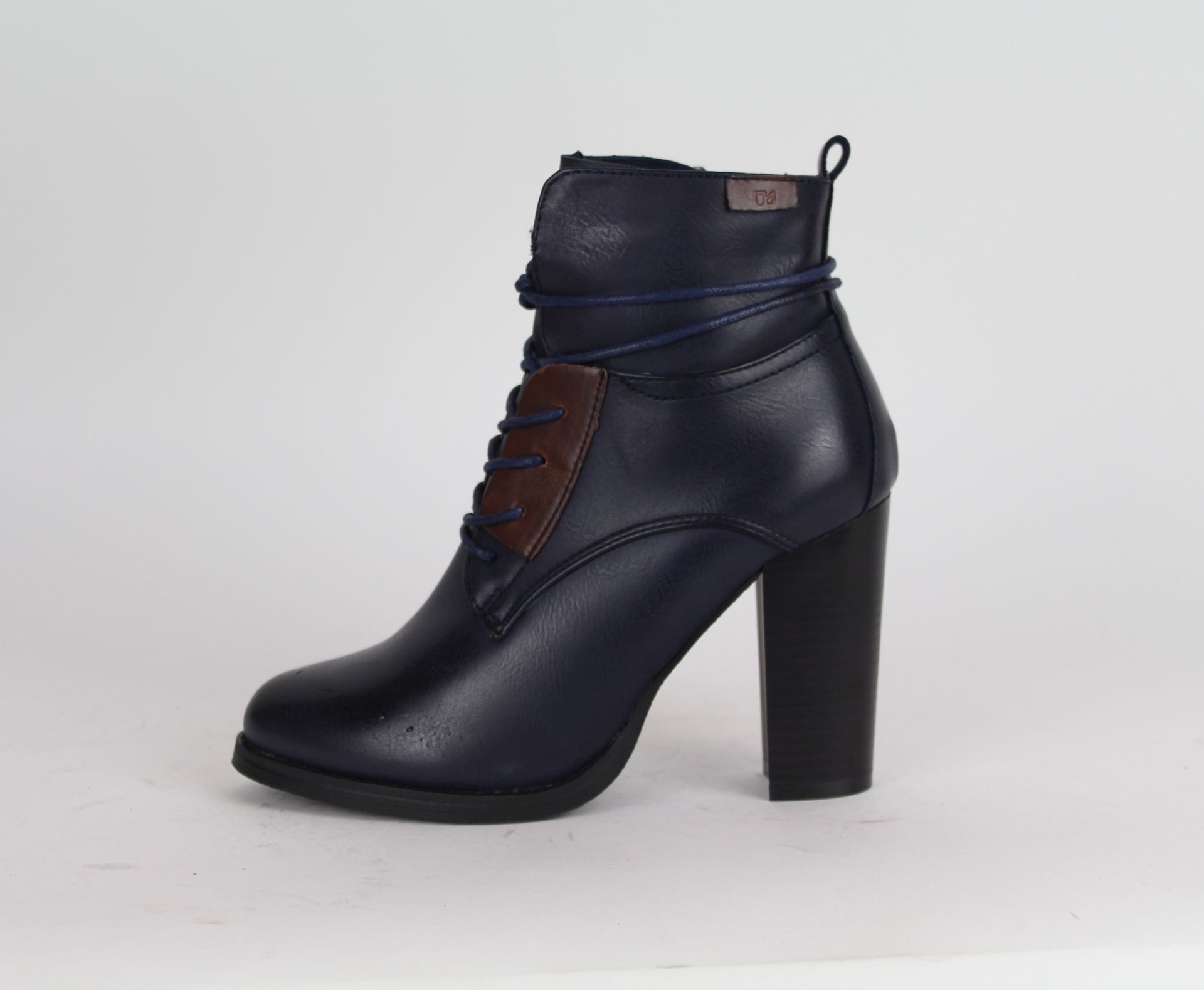 JEZZI kék női magas szárú cipő