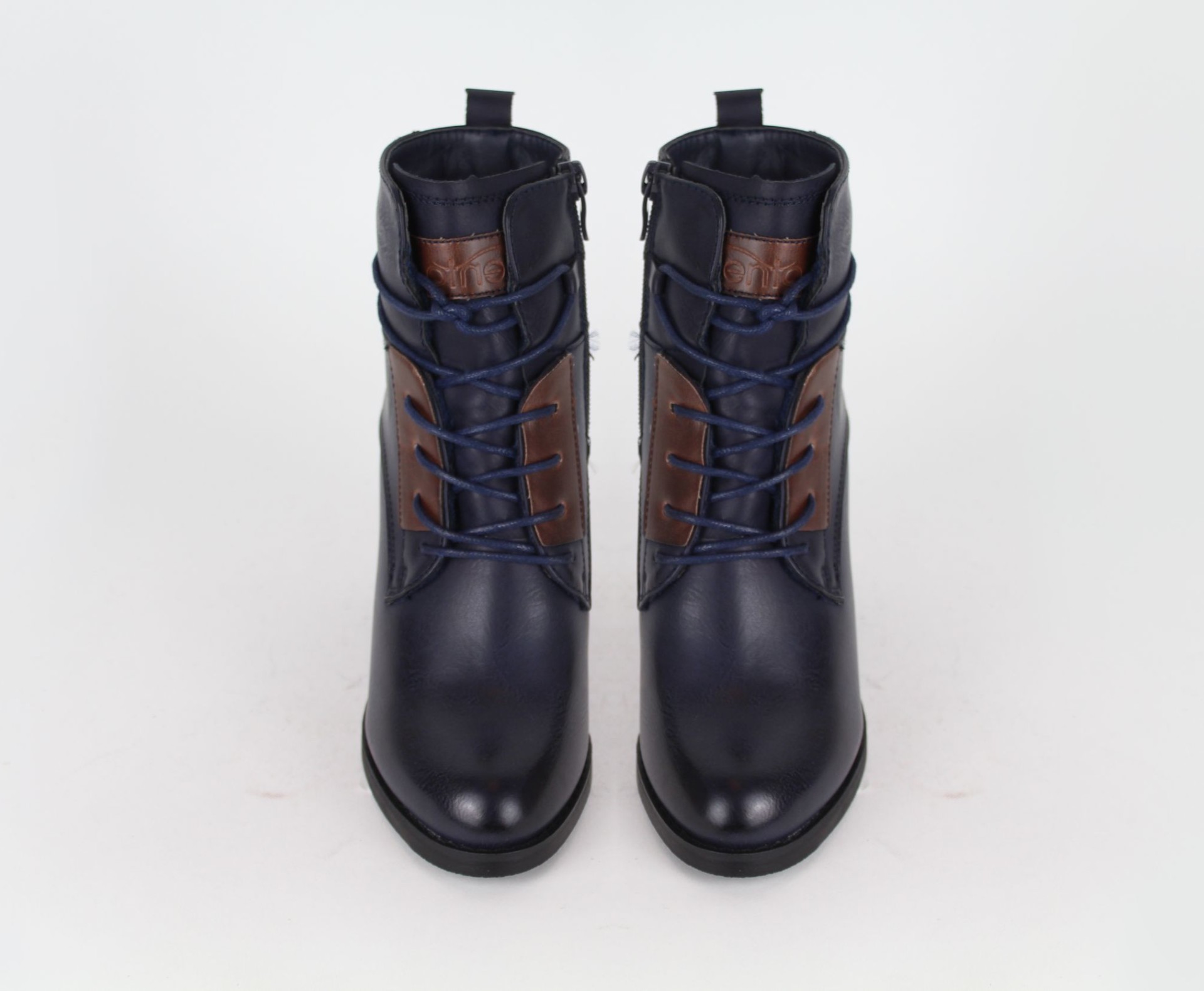 JEZZI kék női magas szárú cipő