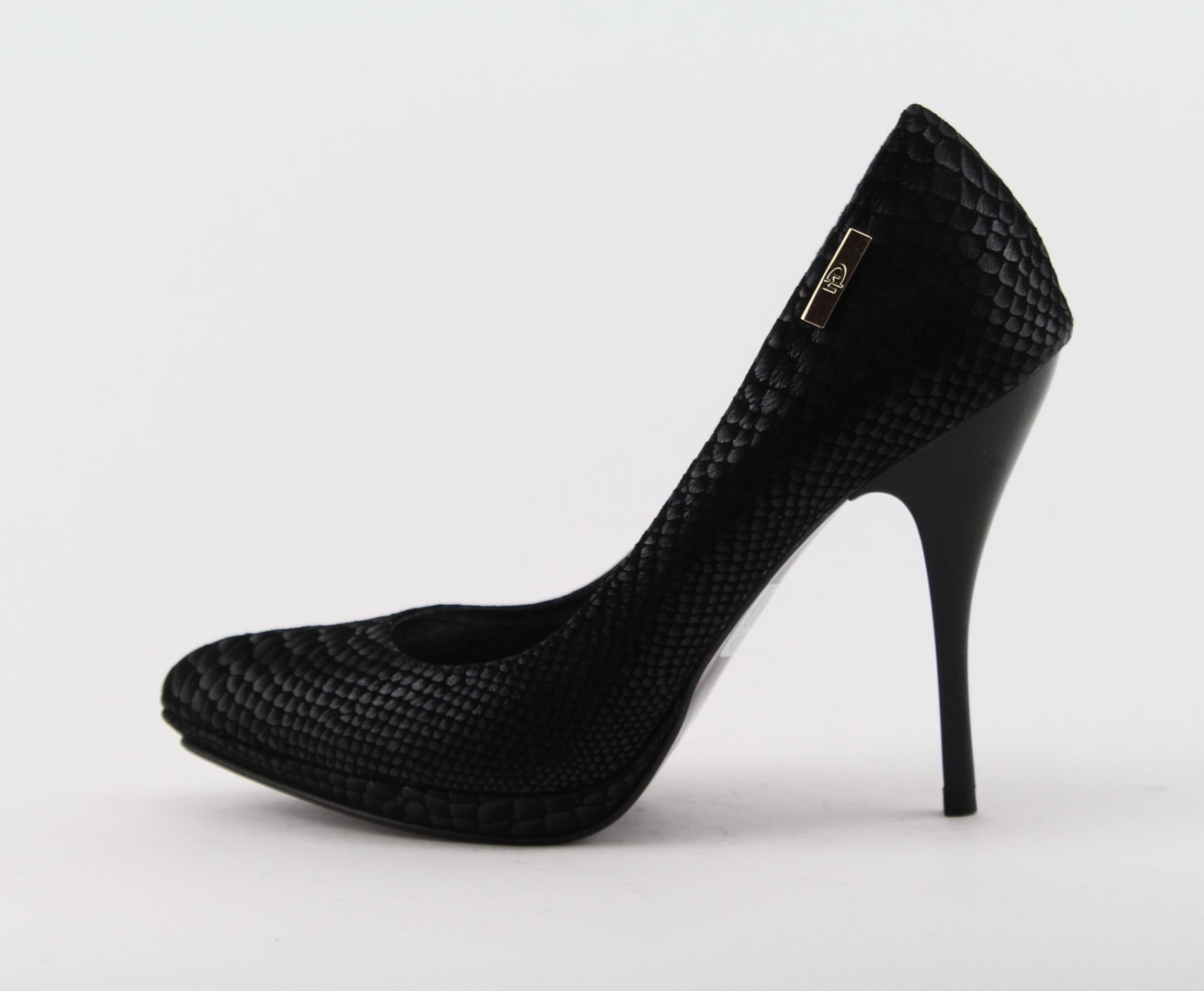 MASSIMO POLI fekete tűsarkú cipő