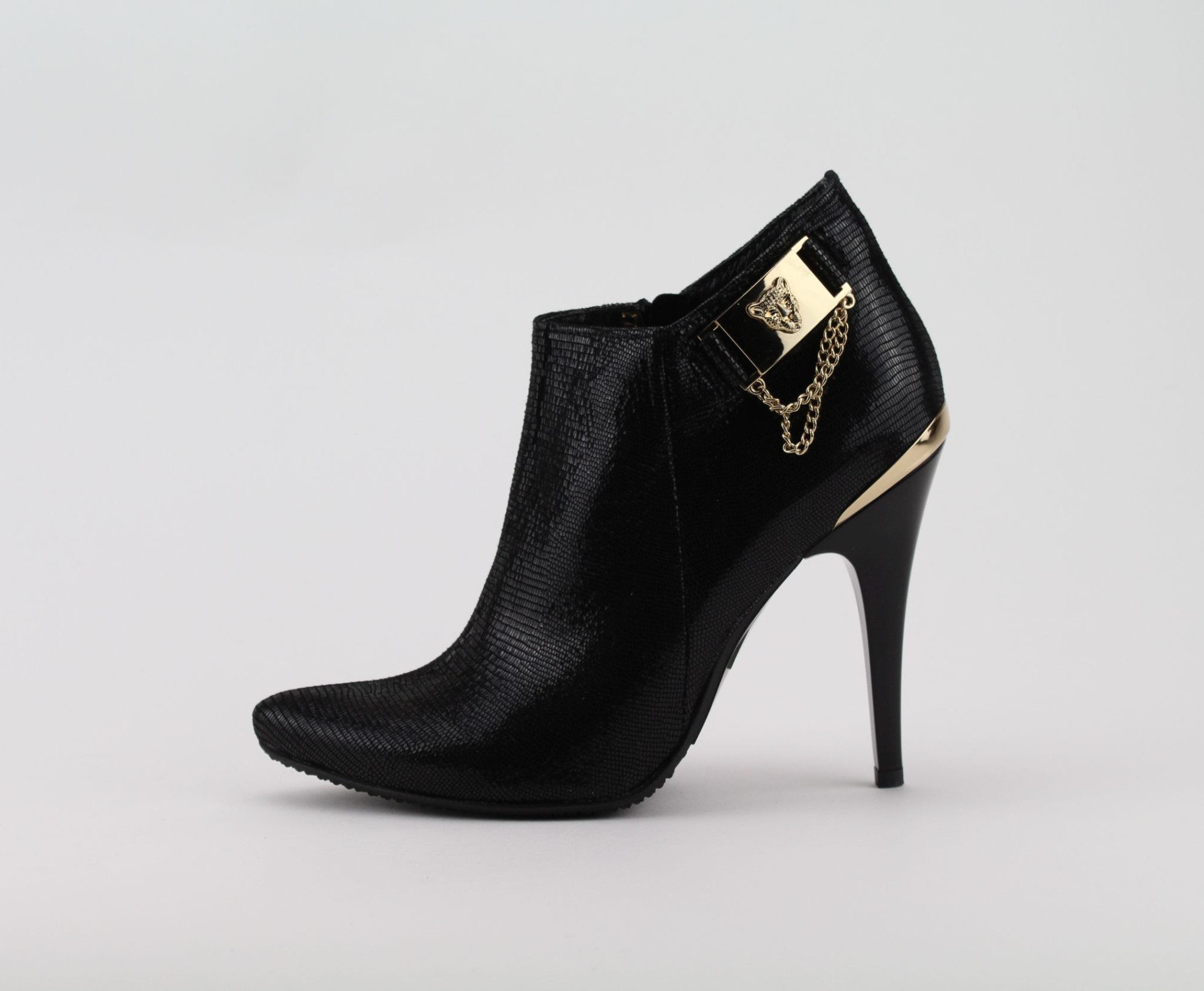 MASSIMO POLI  fekete női csizma