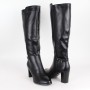 SERGIO LEONE fekete női  hosszú szárú csizma