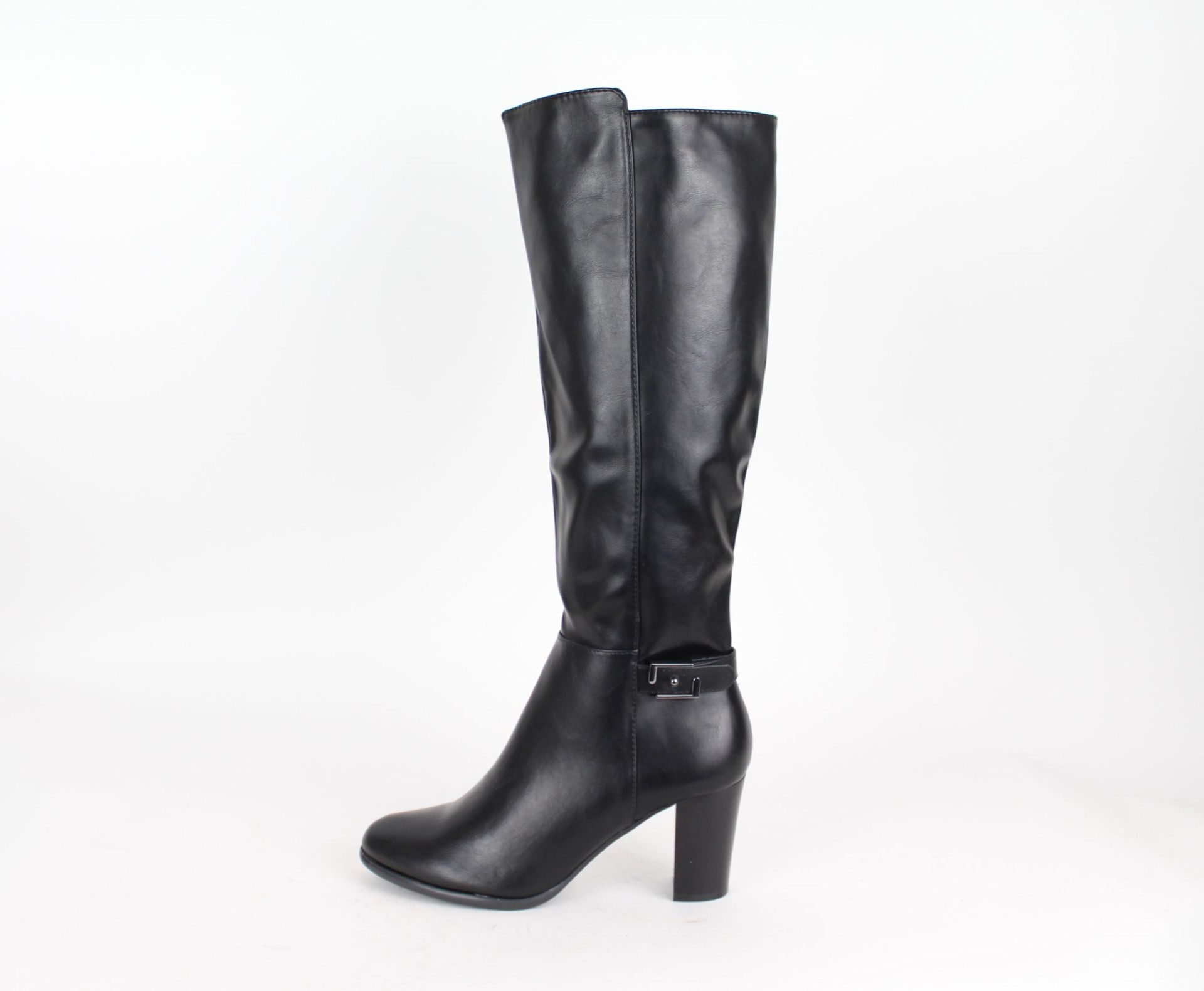 SERGIO LEONE fekete női  hosszú szárú csizma