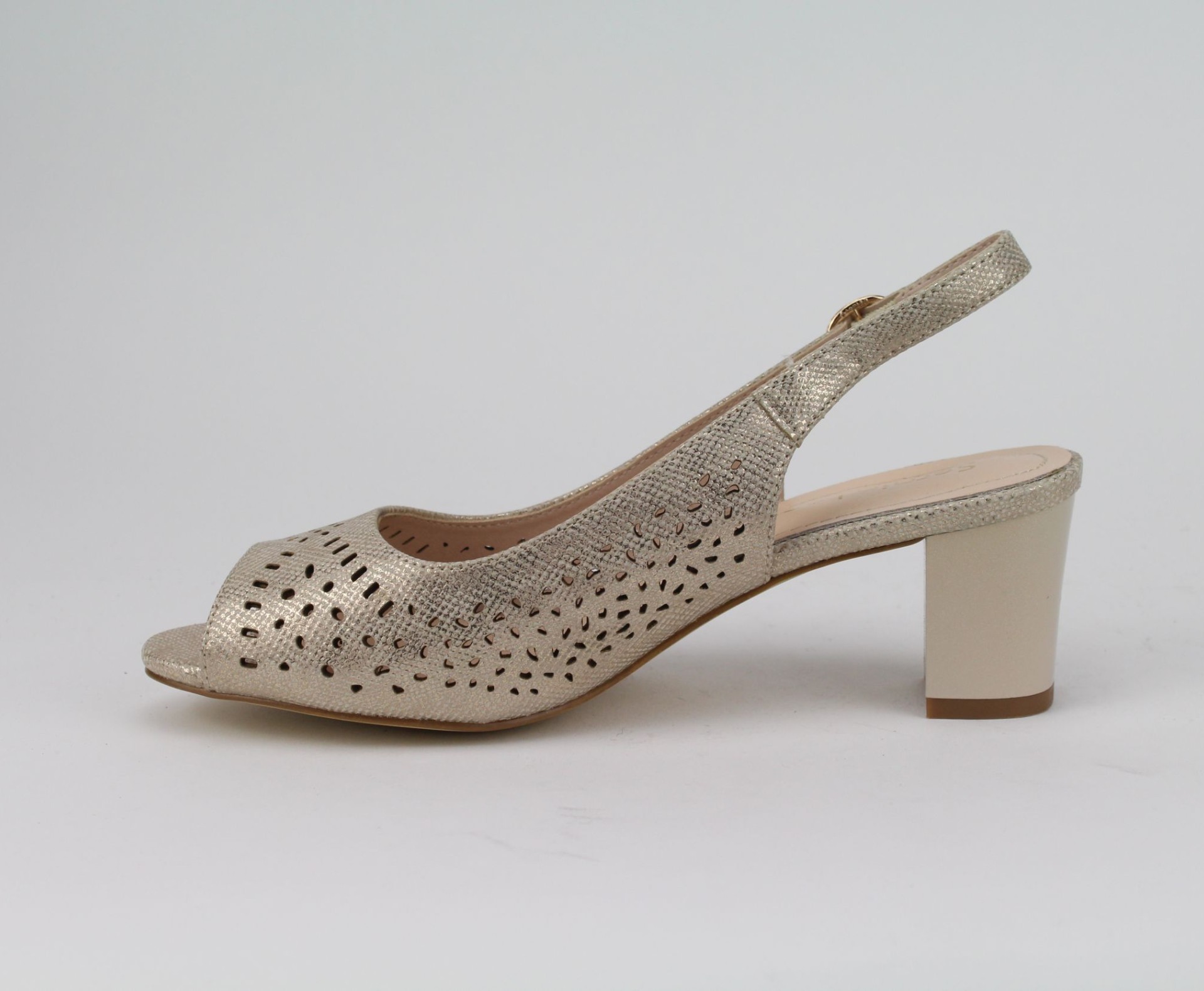 SERGIO LEONE arany  színű  szandál