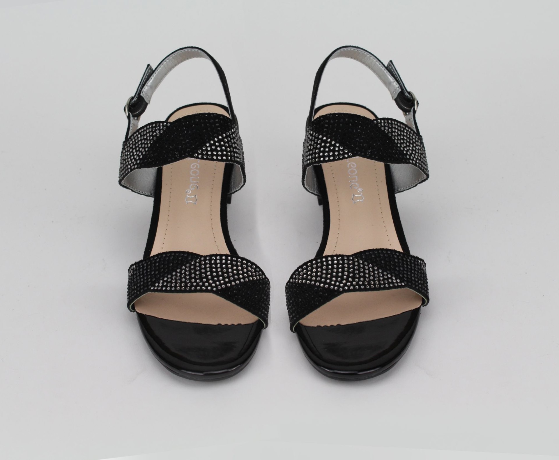 SERGIO LEONE fekete színű  szandál