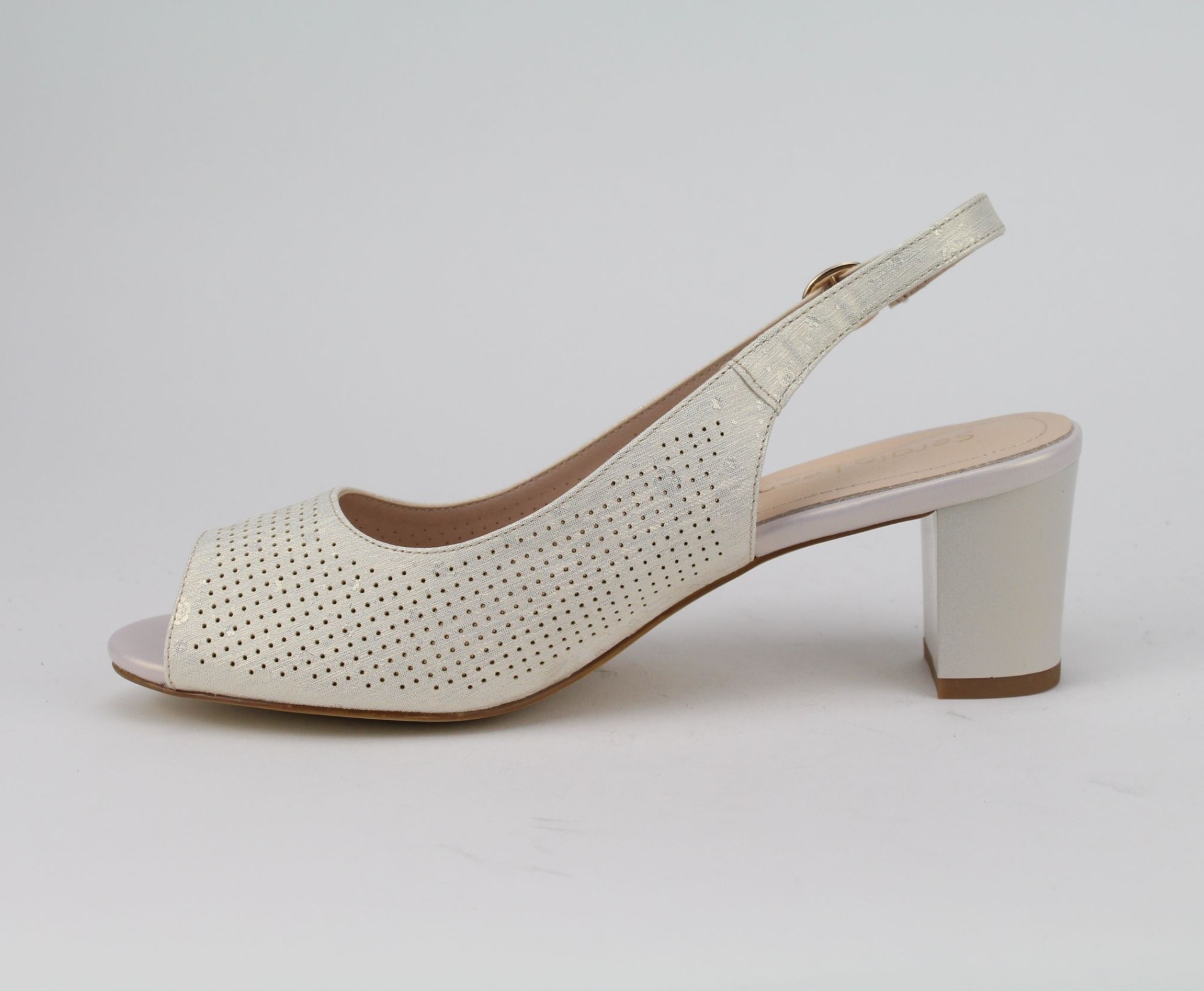 SERGIO LEONE arany  színű  szandál