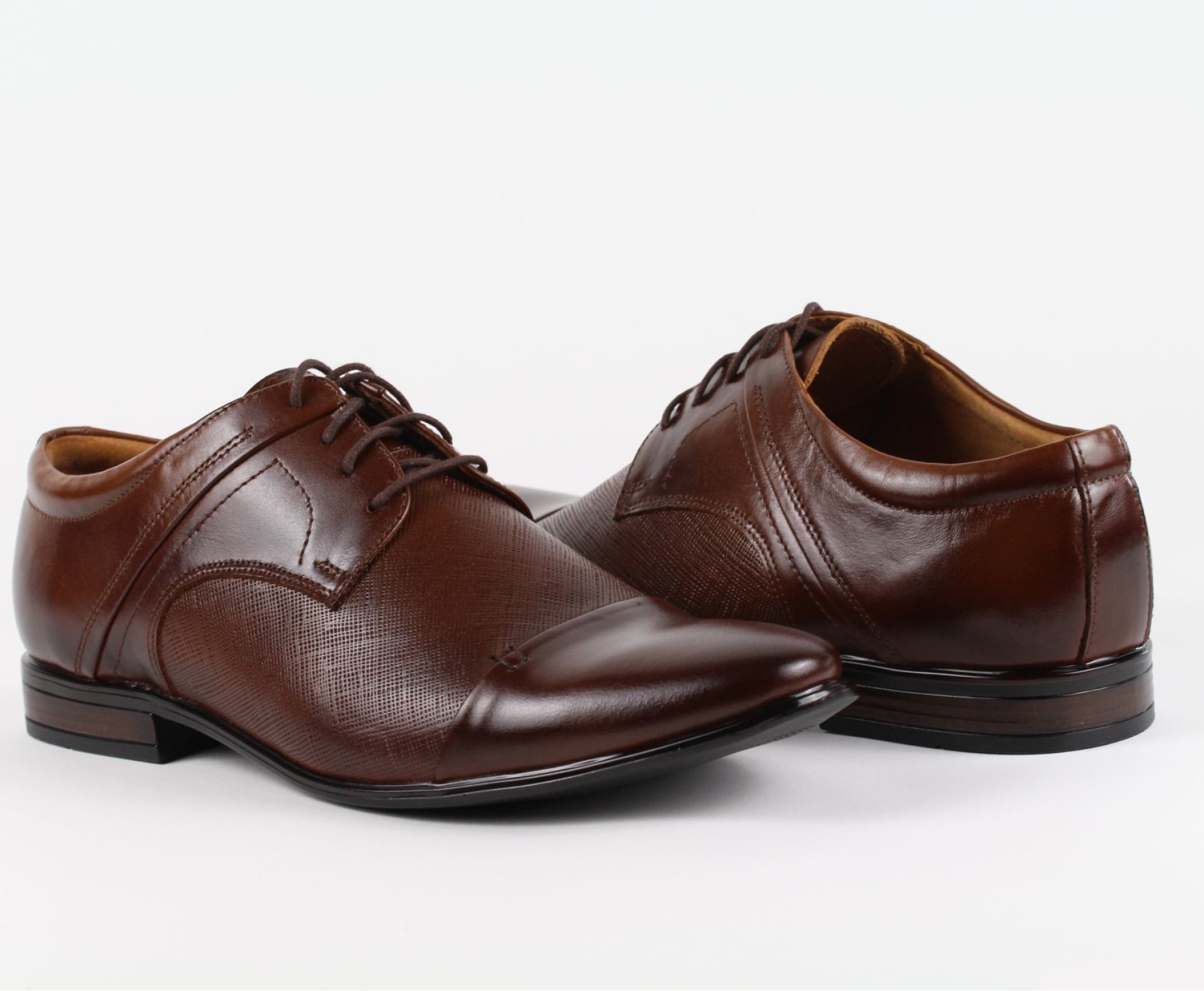 Aktív alkalmi barna férfi bőrcipő 