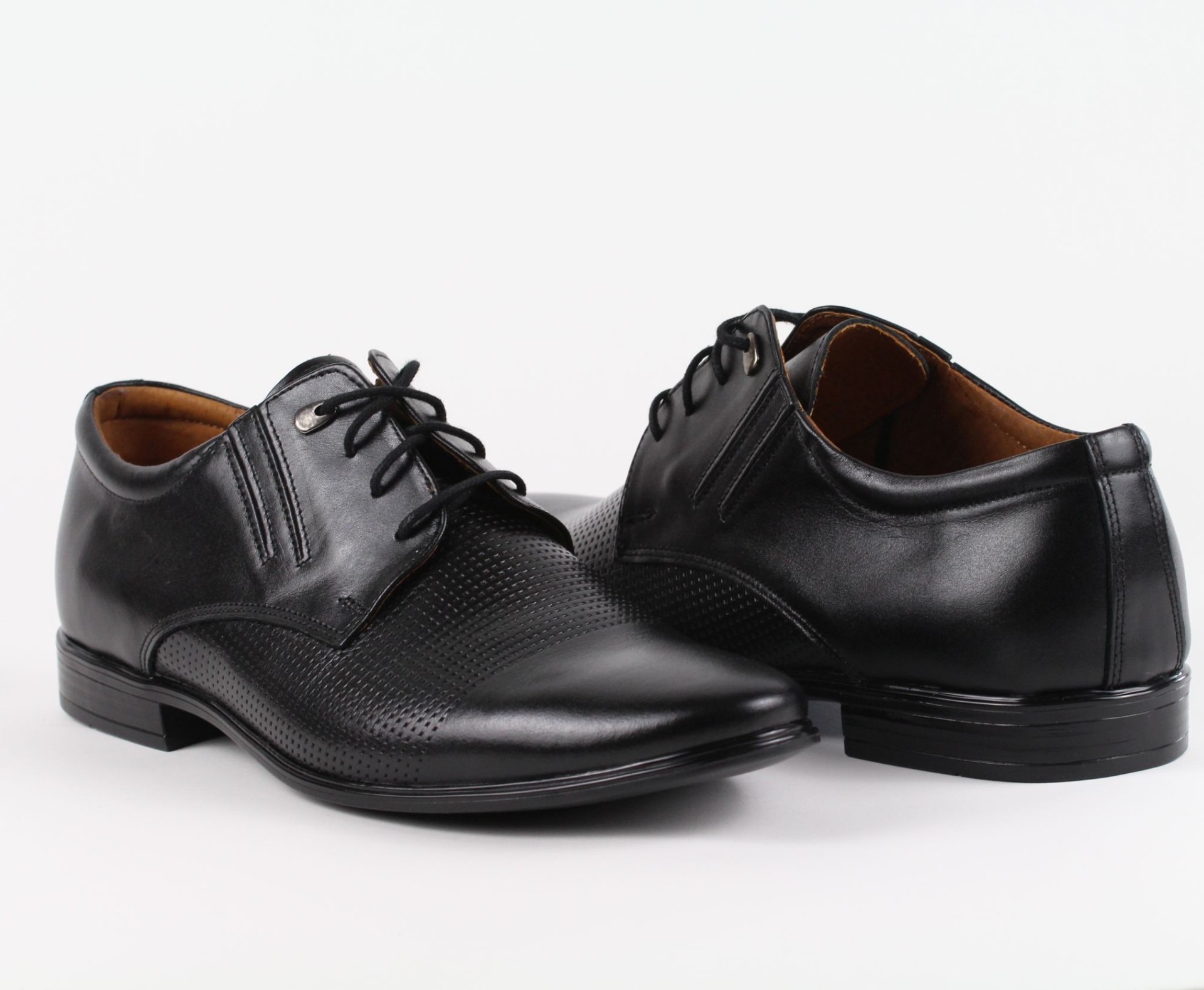 Aktív alkalmi fekete férfi bőr cipő 