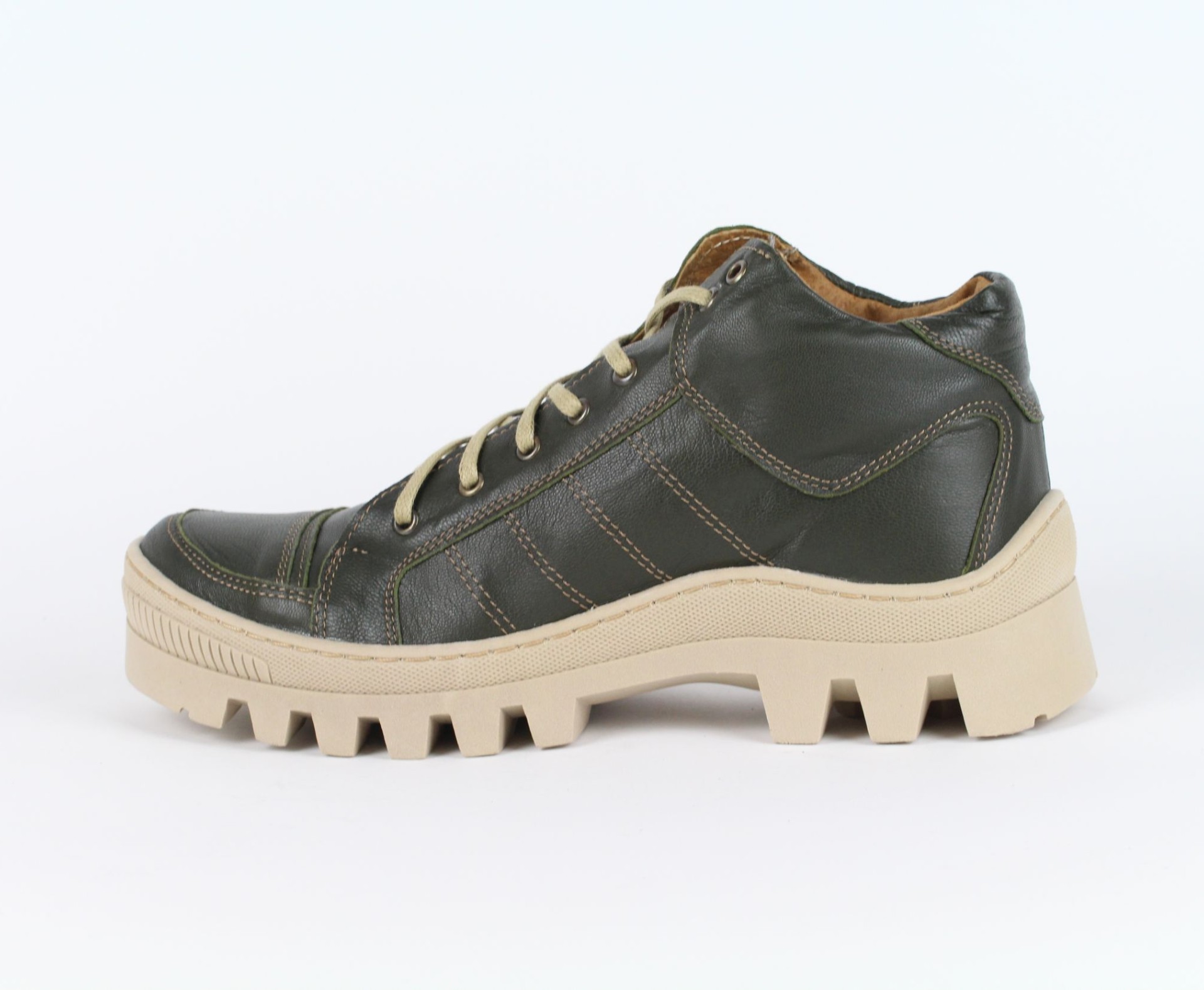 DRAGON zöld női bőr cipő