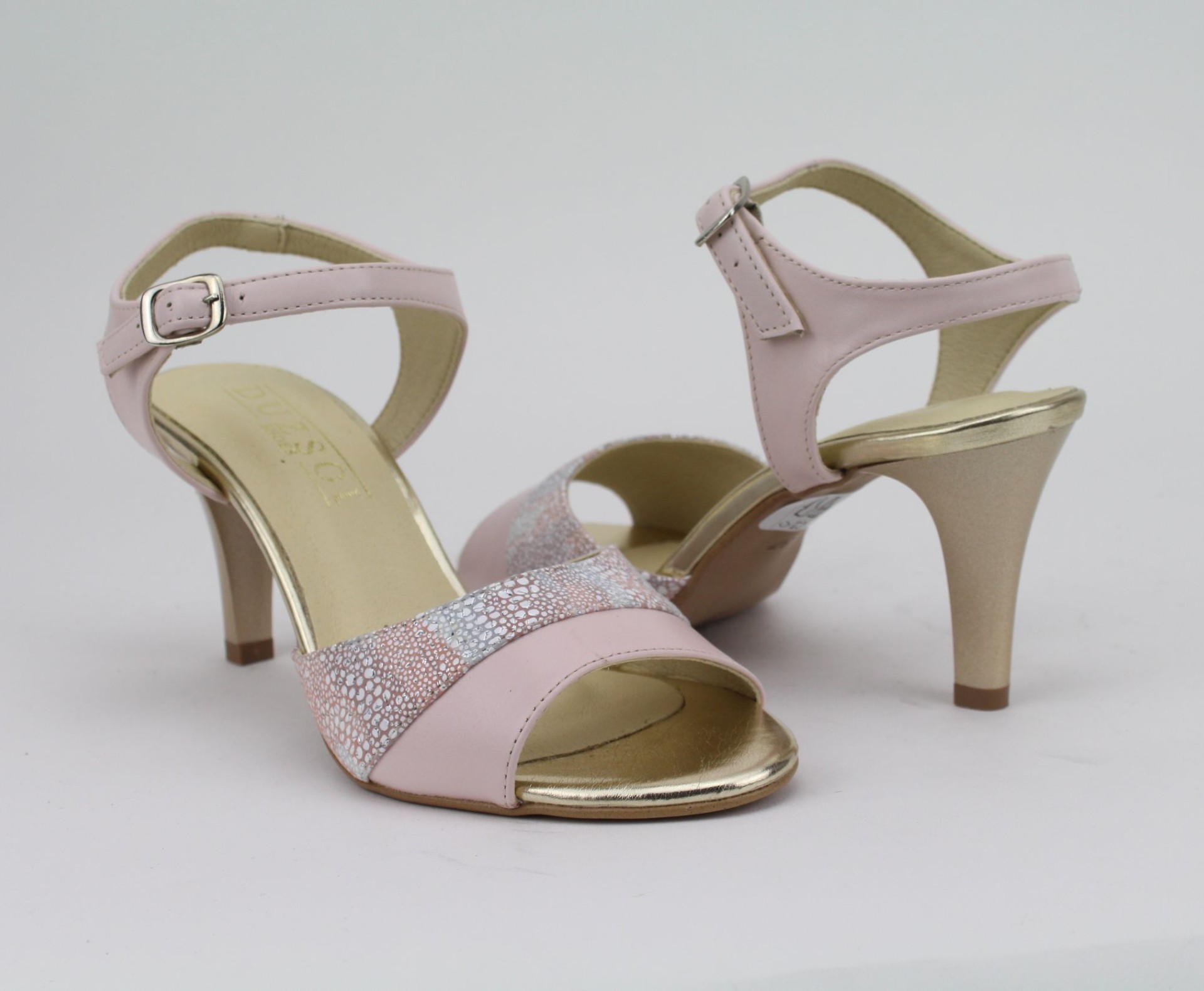 DUZSOL róz magassarkú női szandál