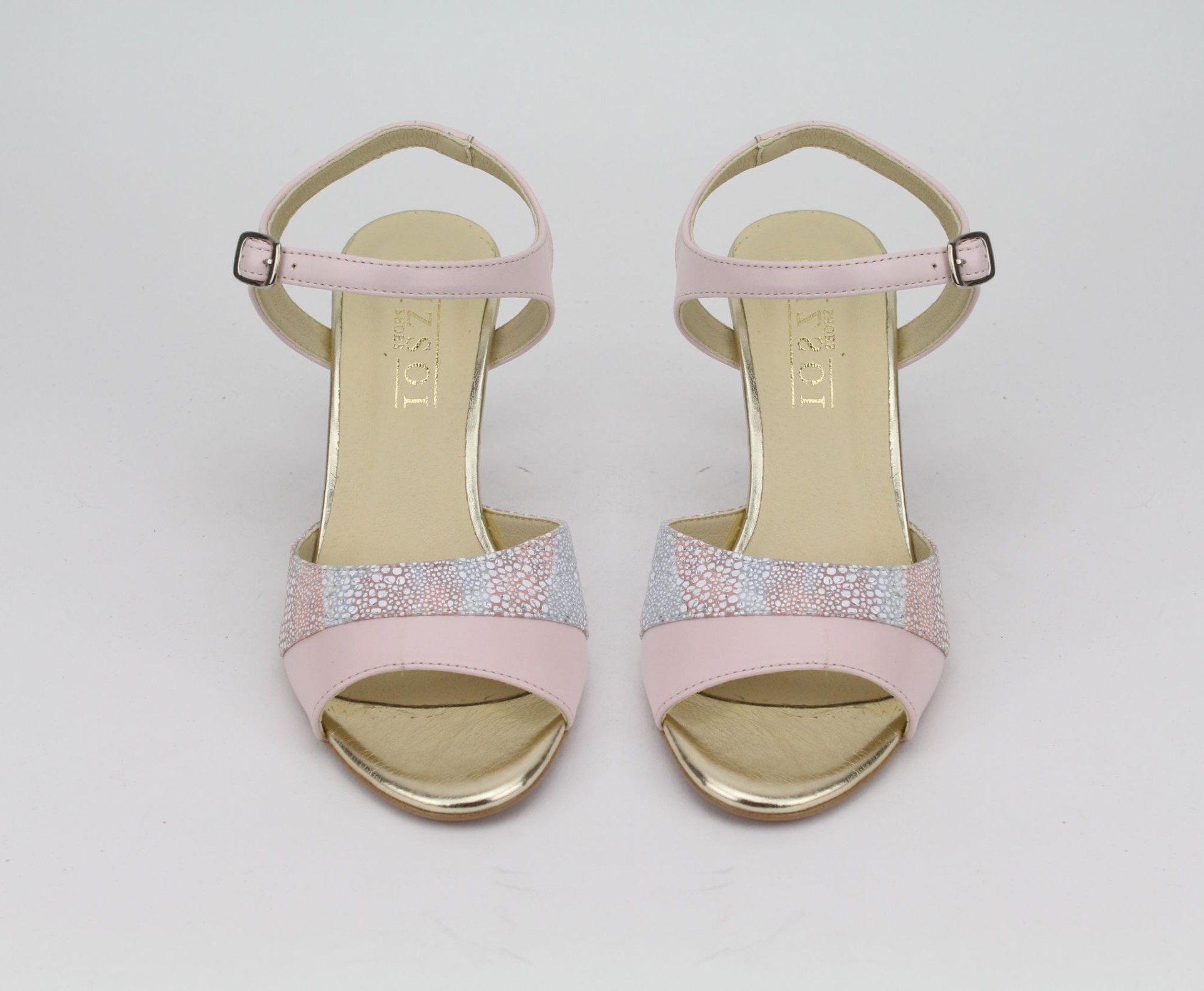 DUZSOL róz magassarkú női szandál