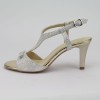DUZSOL ezüst-arany magassarkú női szandál DUZSOL ezüst-arany magassarkú női szandál