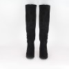 EVENTÓ fekete női hosszú szárú csizma