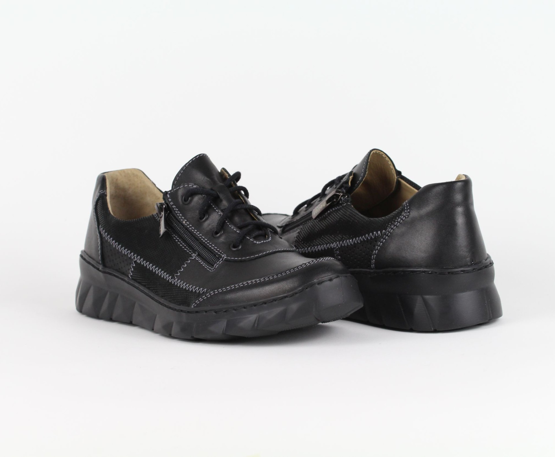 HELIOS fekete női bőr cipő HELIOS fekete női bőr cipő