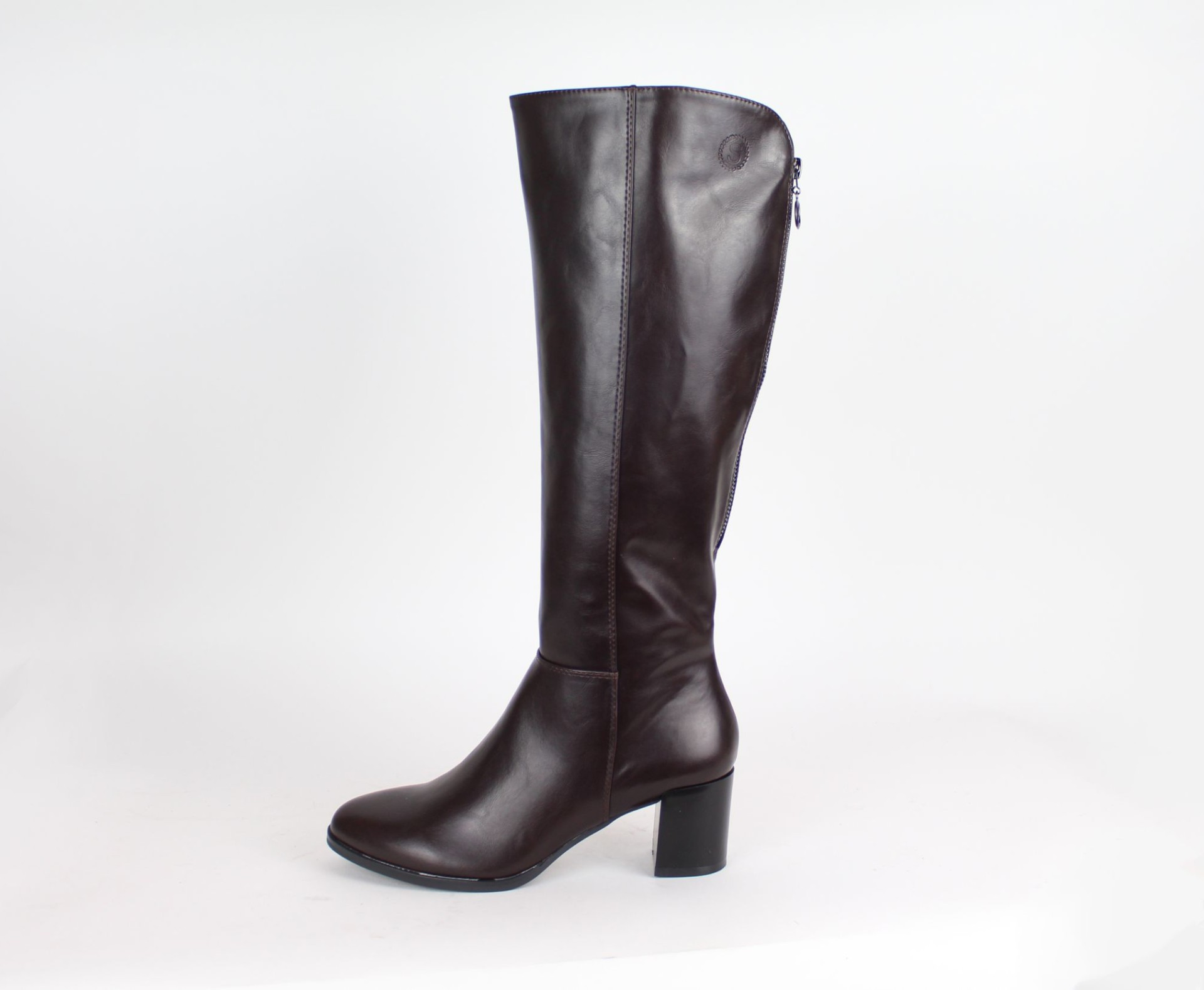 SERGIO LEONE barna női hosszú szárú csizma