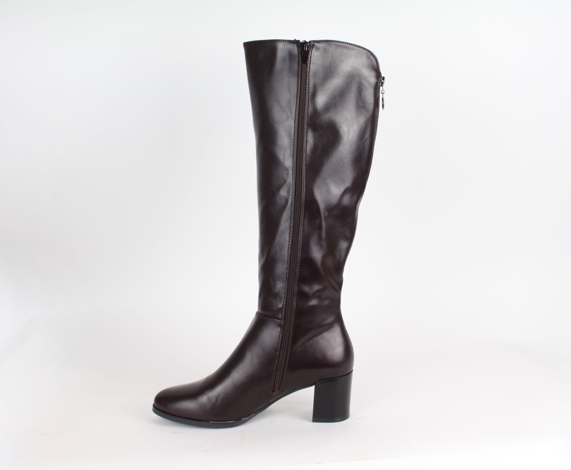 SERGIO LEONE barna női hosszú szárú csizma