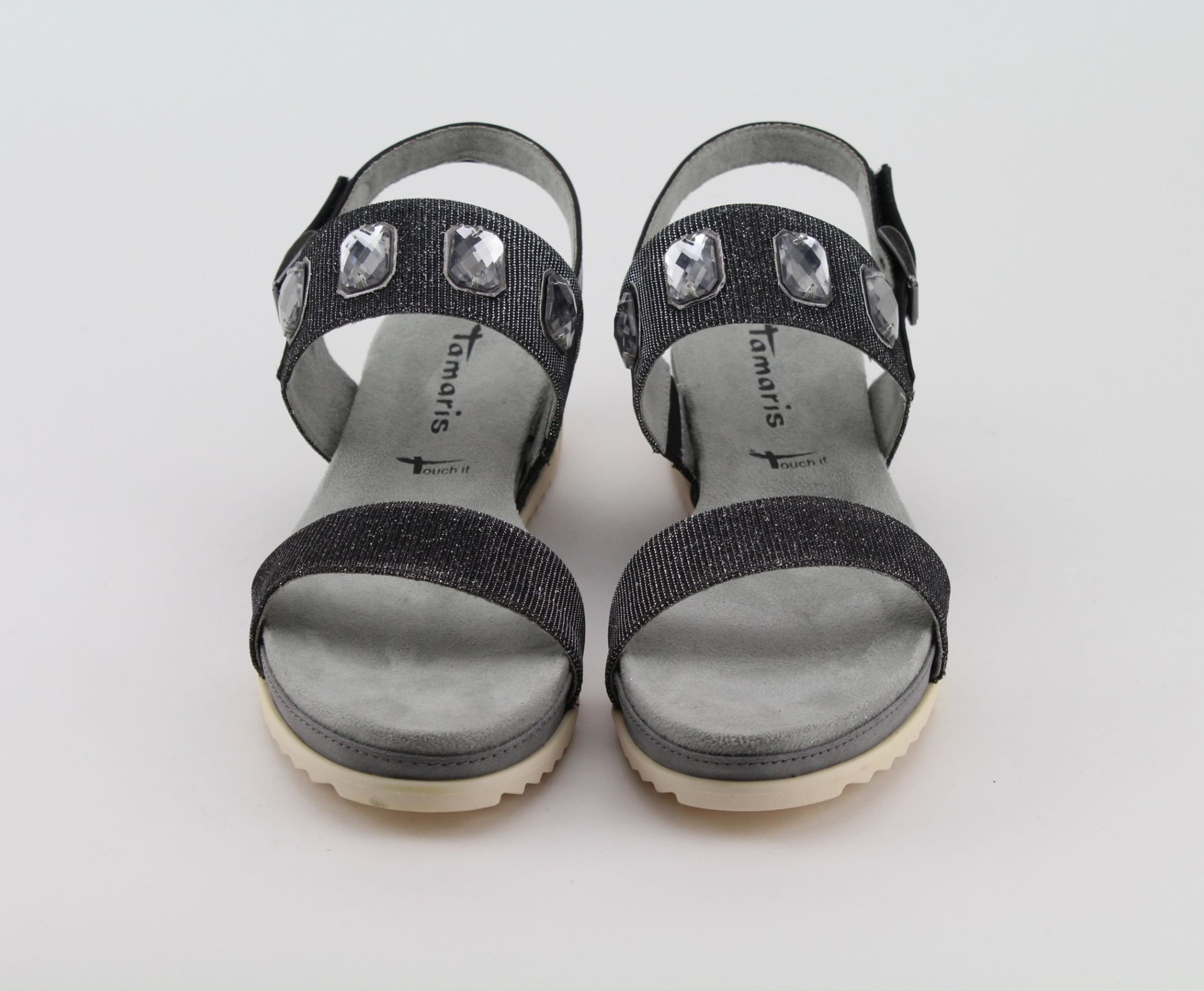 TAMARIS szürke női szandál