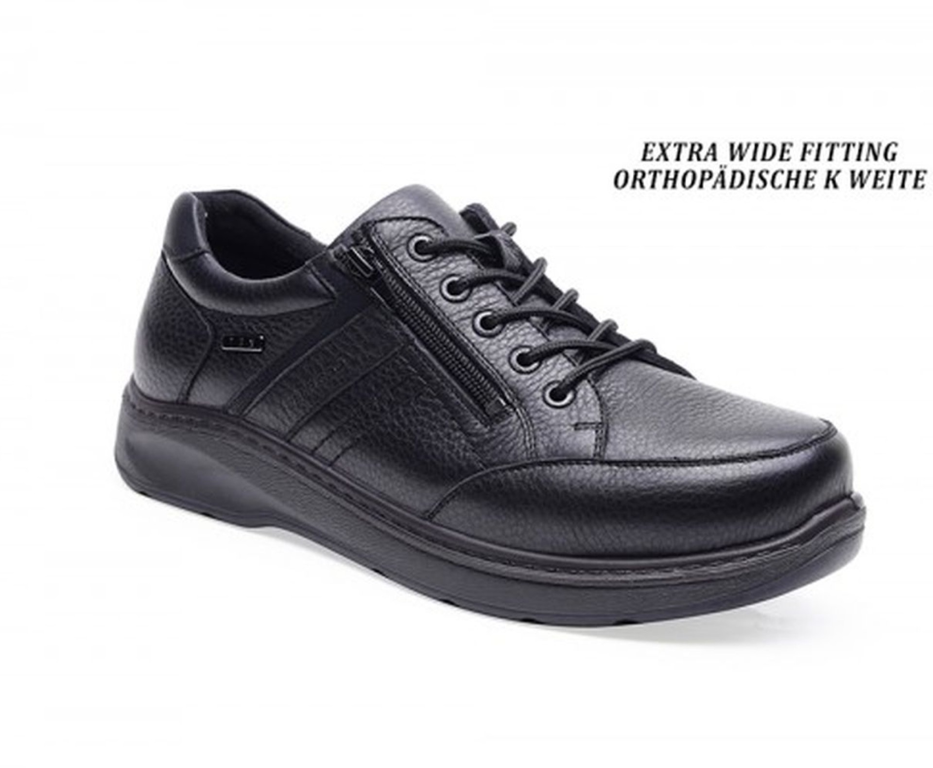 G-COMFORT fekete férfi bőr vízálló cipő