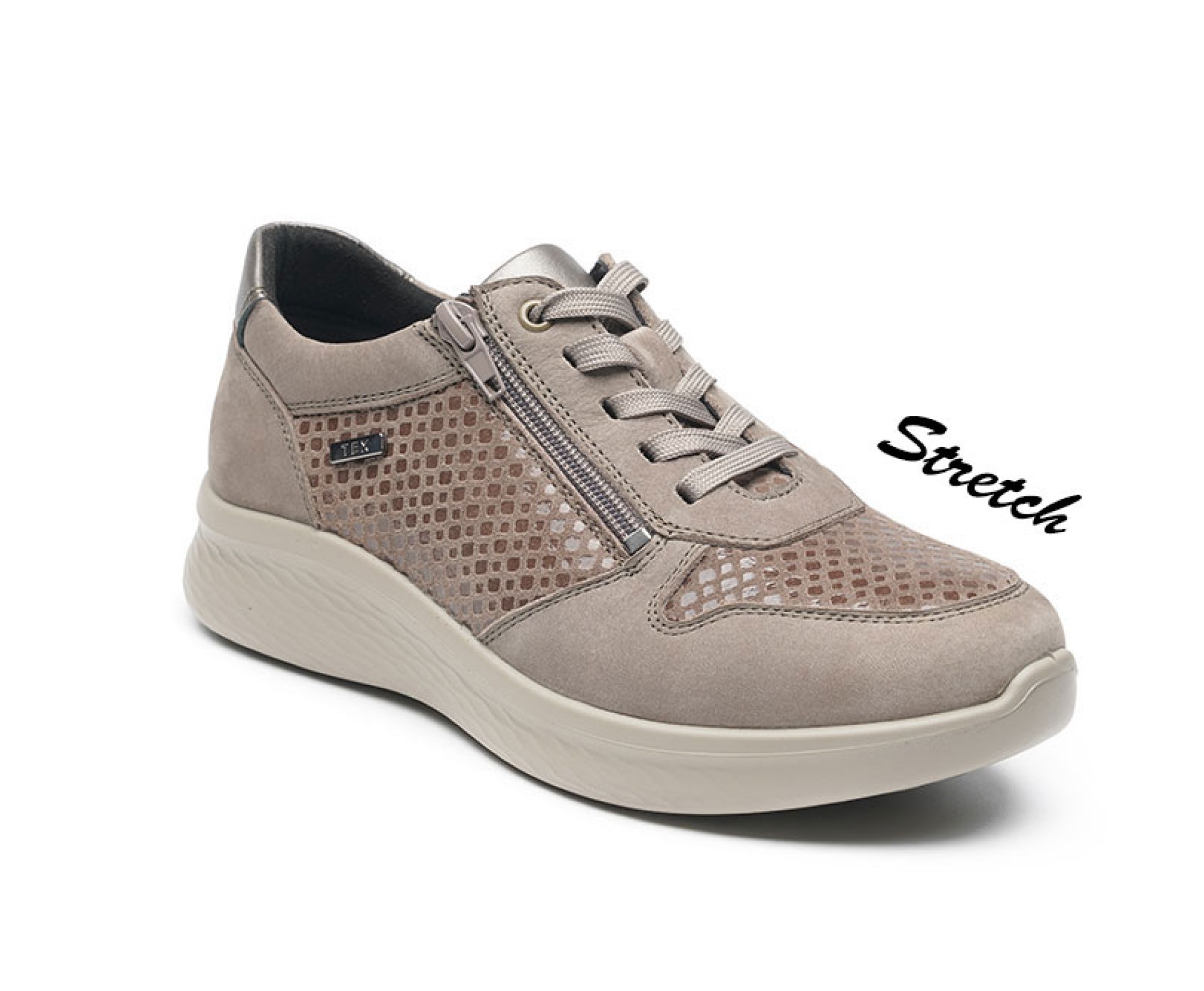 G-COMFORT bézs női bőr vízálló cipő