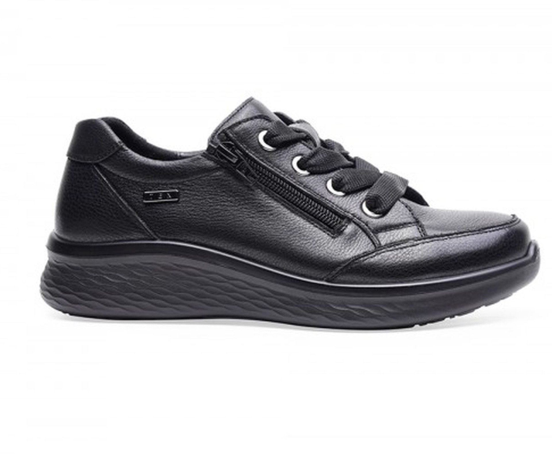 G-COMFORT fekete női bőr vízálló cipő