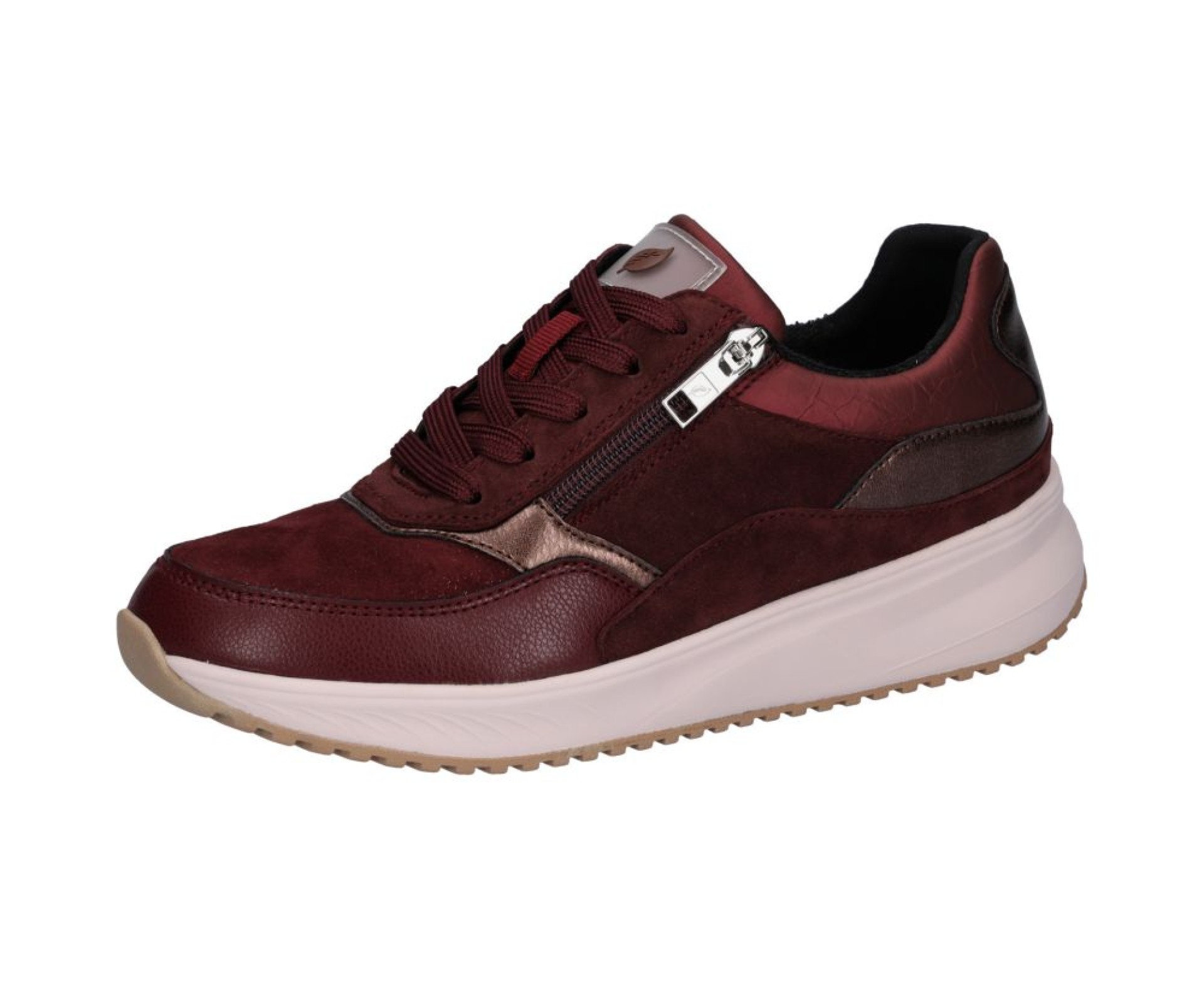 Waldlaufer bordó női bőr cipő Waldlaufer bordó női bőr cipő